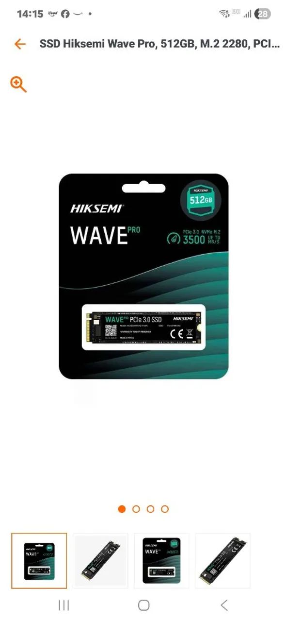 Ssd nvme 512gb hiksemi novo - Armazenamento - Ribeirão da Ilha