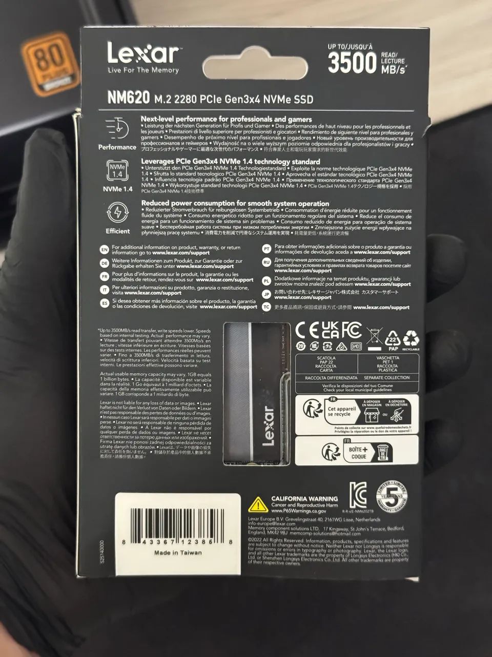 SSD M.2 1TB LEXAR NM620 - Foto 2