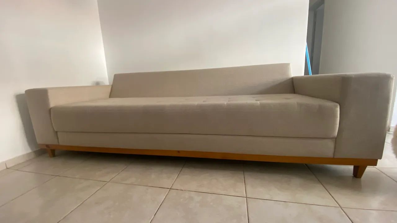 Sofá living linho berge - Foto 4