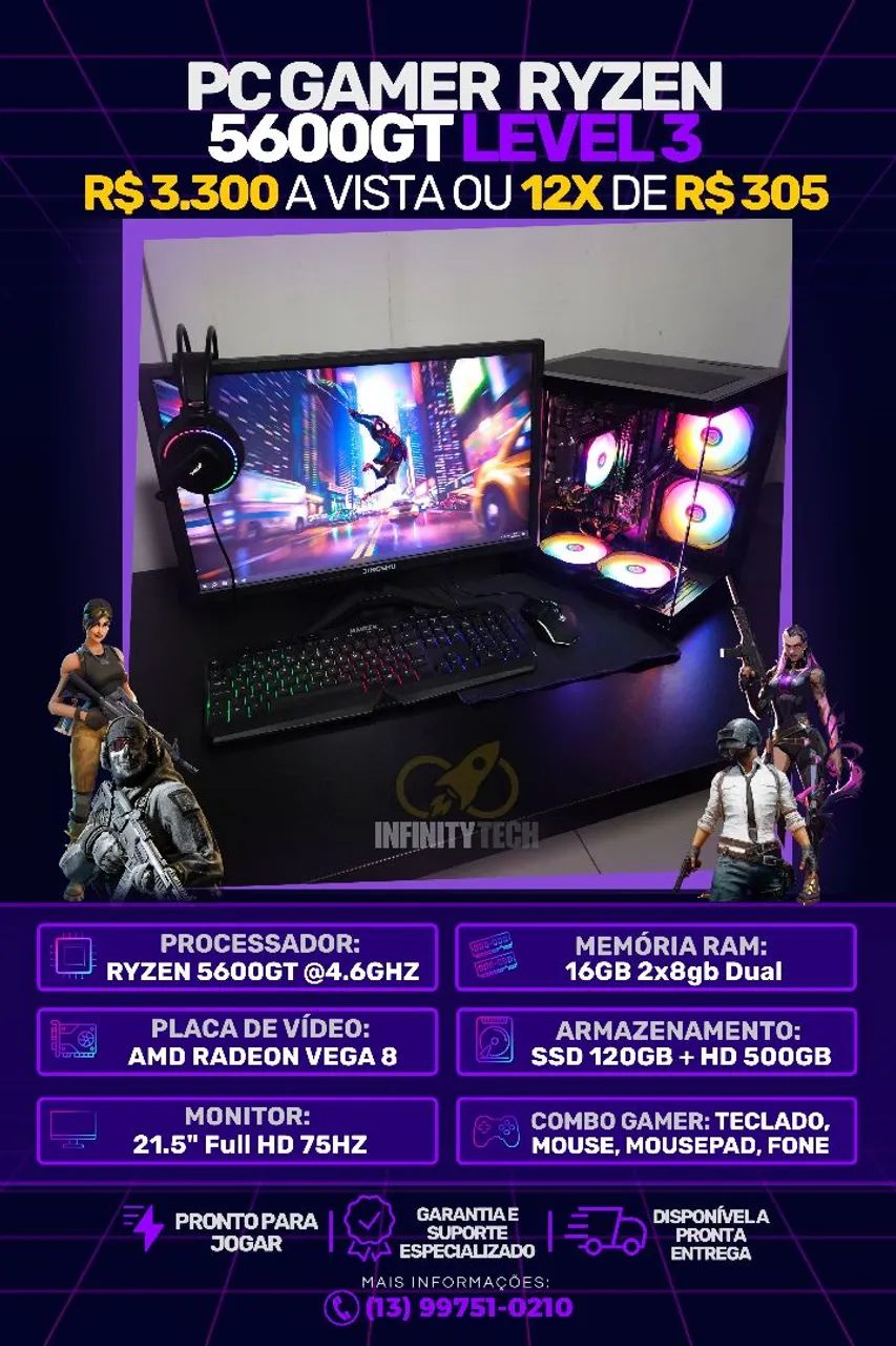 PC Gamer Novos - Foto 4