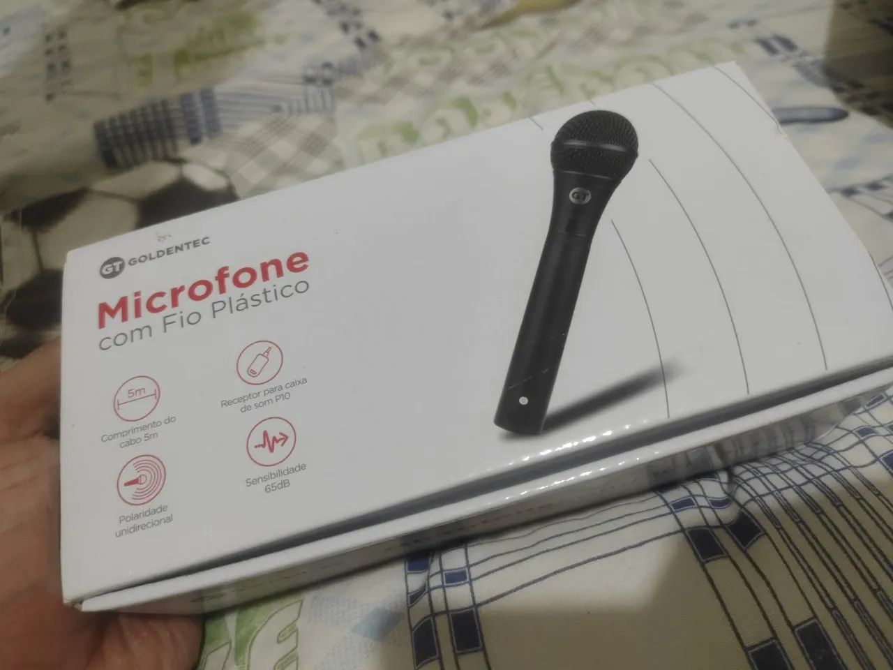 Caixa de Som Portátil Bluetooth Sumay e Microfone com Fio - Foto 4