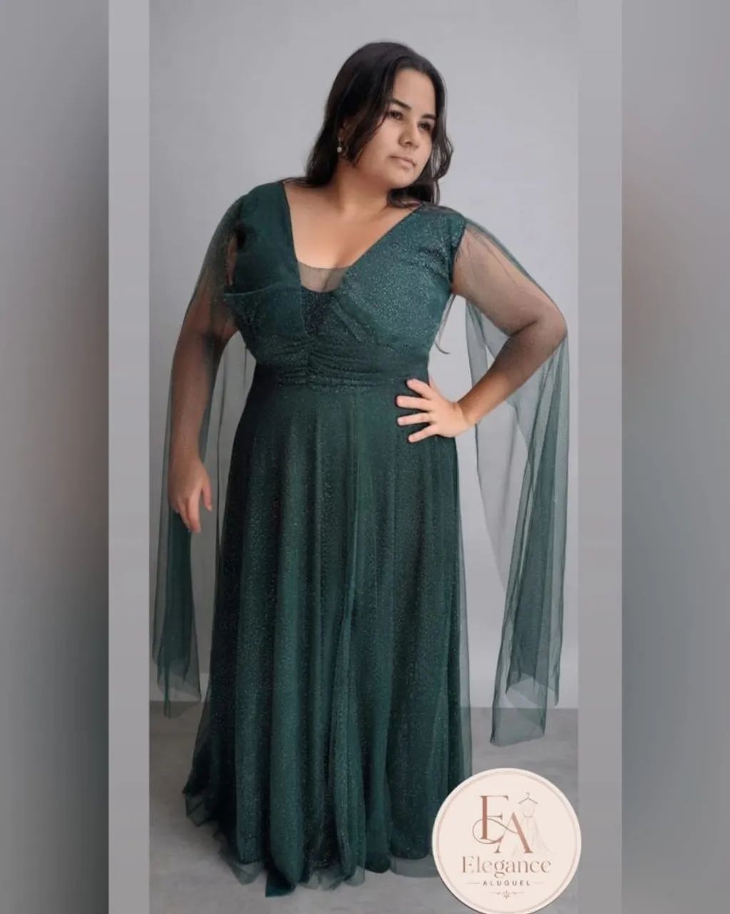 Vestido de festa verde esmeralda  - Foto 5