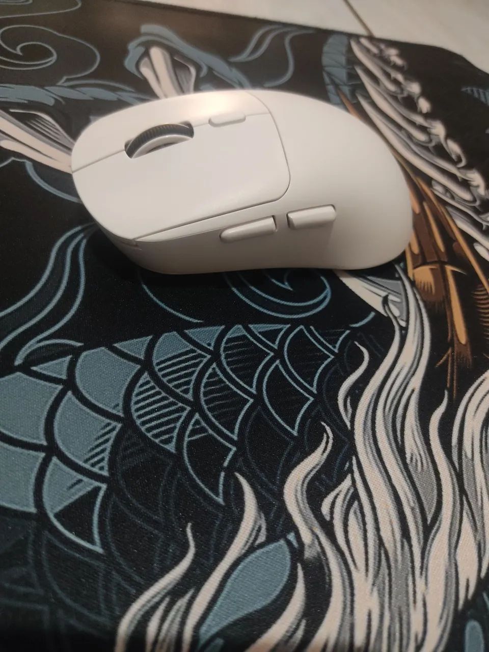 combo mouse sem fio E mouse pad grande - Foto 4