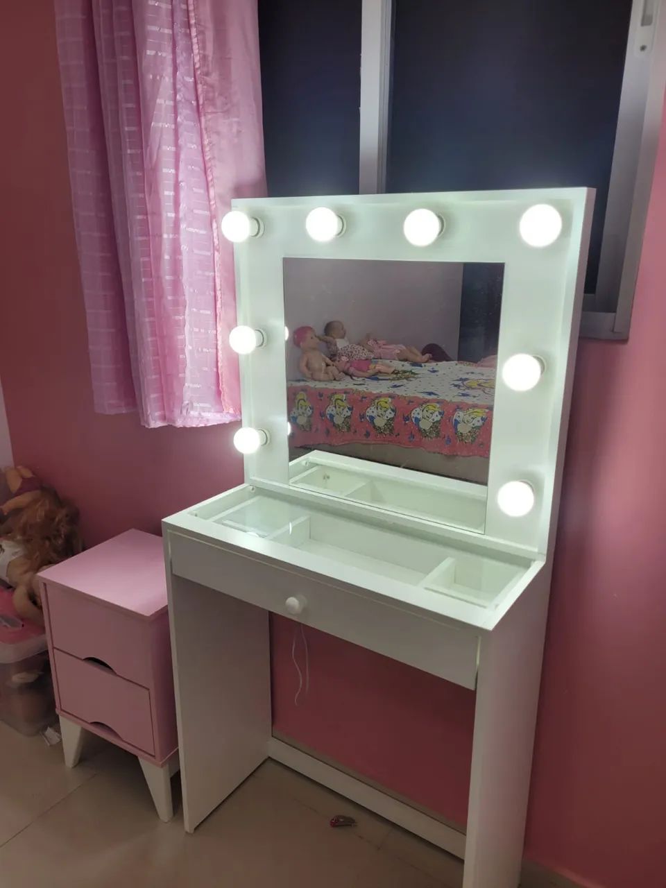 Penteadeira camarim 70cm pé  - Foto 3