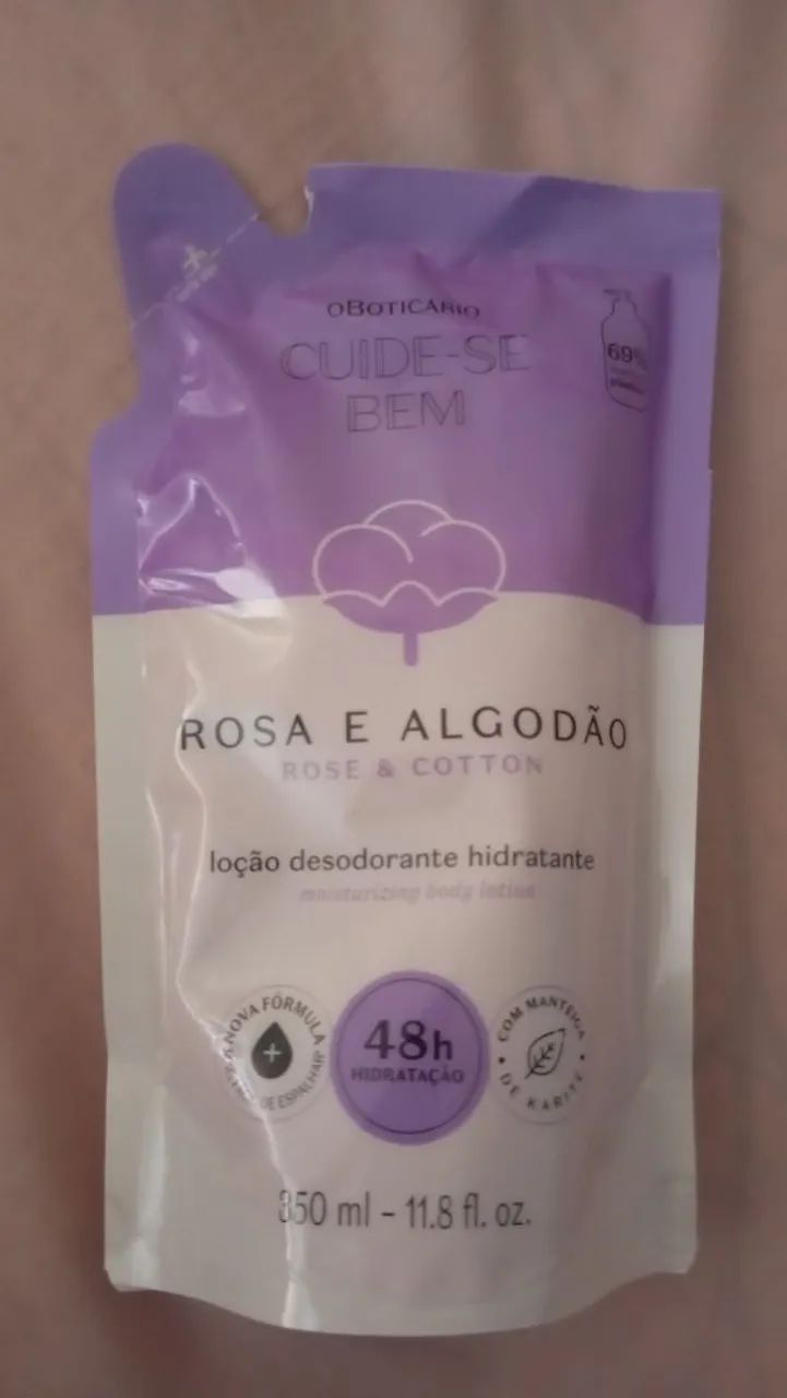 hidratante corporal, cuide-se bem algodão