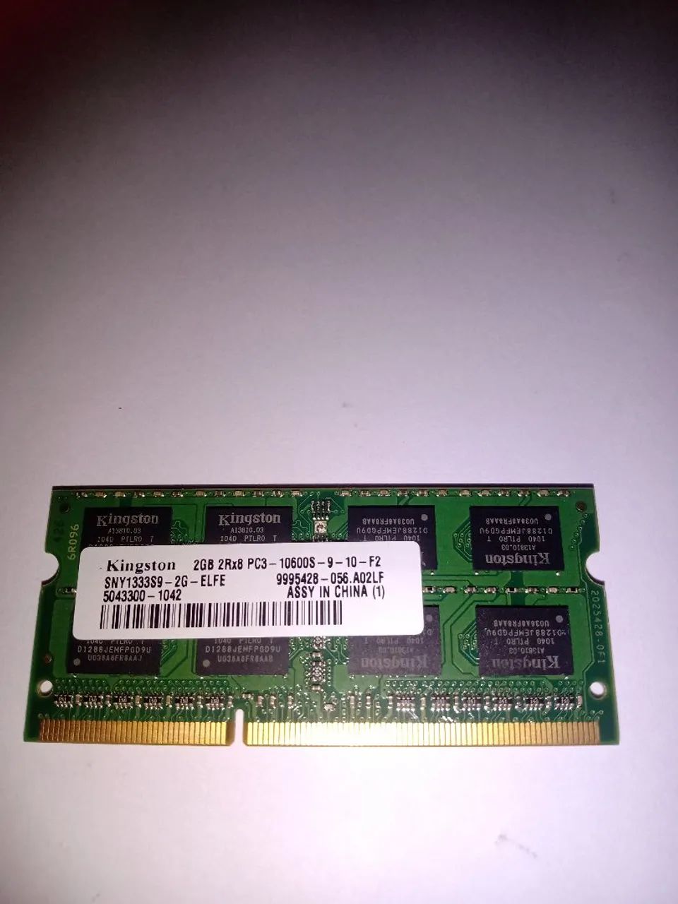 Memória DDR 3 notebook 2 gb Kingston.