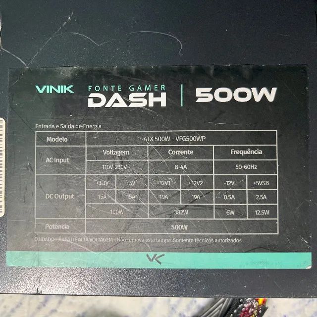 Fonte ATX para PC 500W - Foto 3