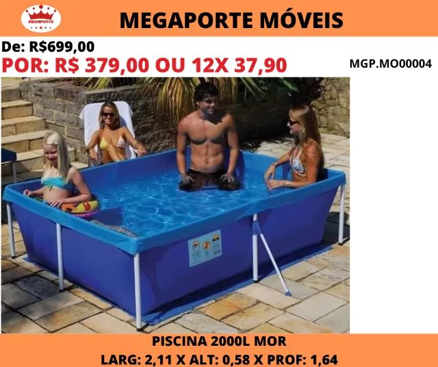 Piscina 2000L Premium Mor