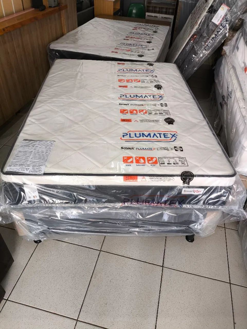 Cama box casal base mais colchão de mola ensacada com 30 cm  - Foto 5