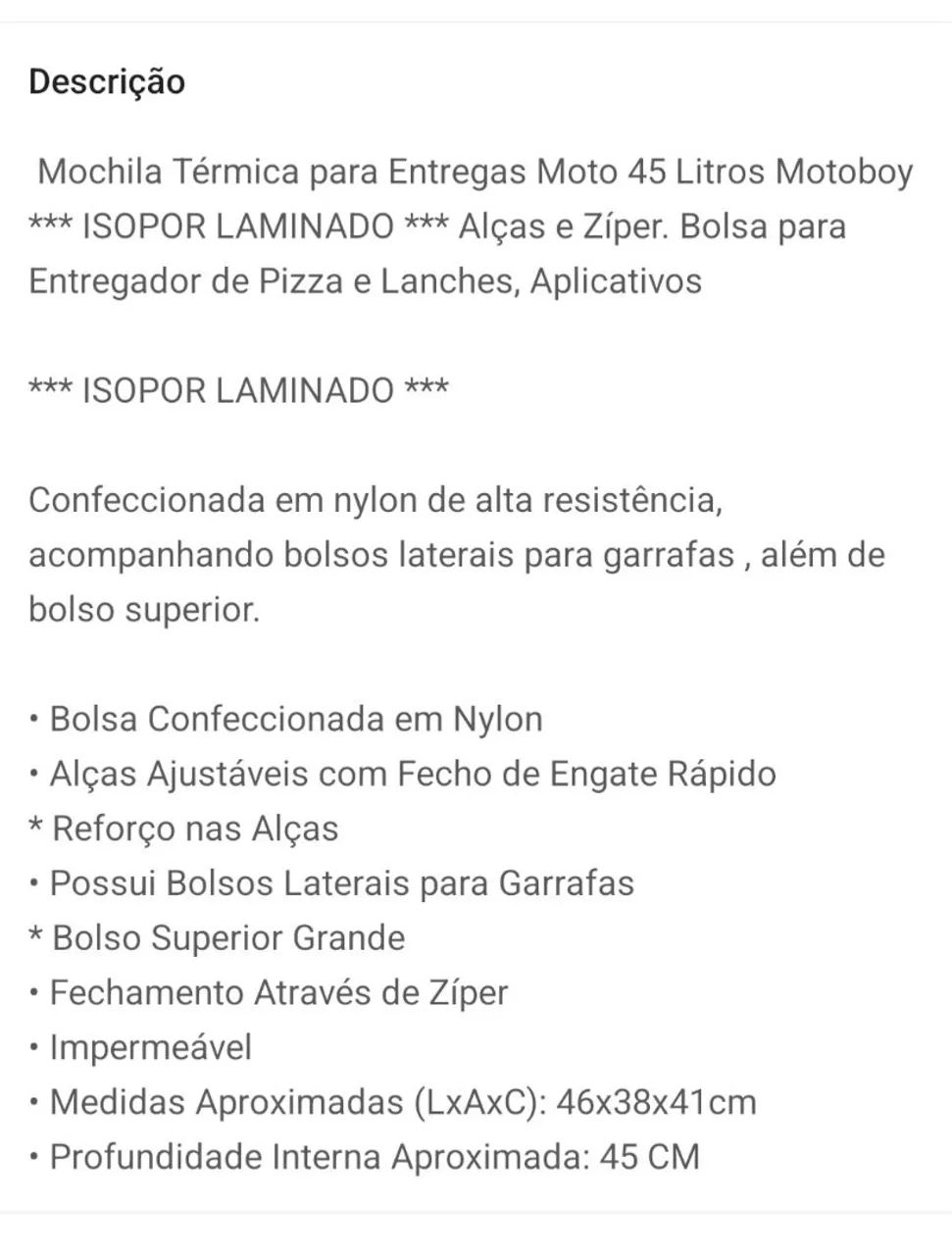 Bag de entregador  - Foto 4