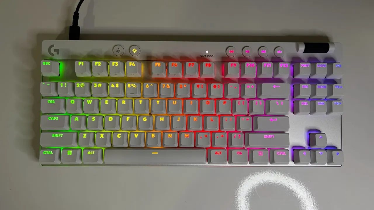 Teclado Logitech G PRO X TKL RAPID Branco - Completo com Caixa Original - Foto 3