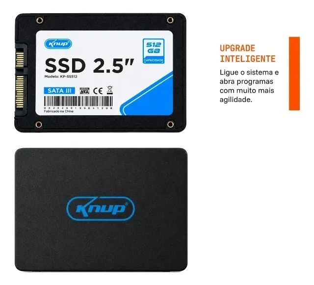 Ssd 512gb Sata 3 Knup Para Pc E Notebook interno e externo - Foto 2