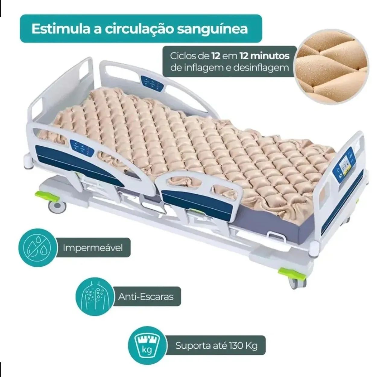 Colchão Pneumático Antiescaras - Foto 2