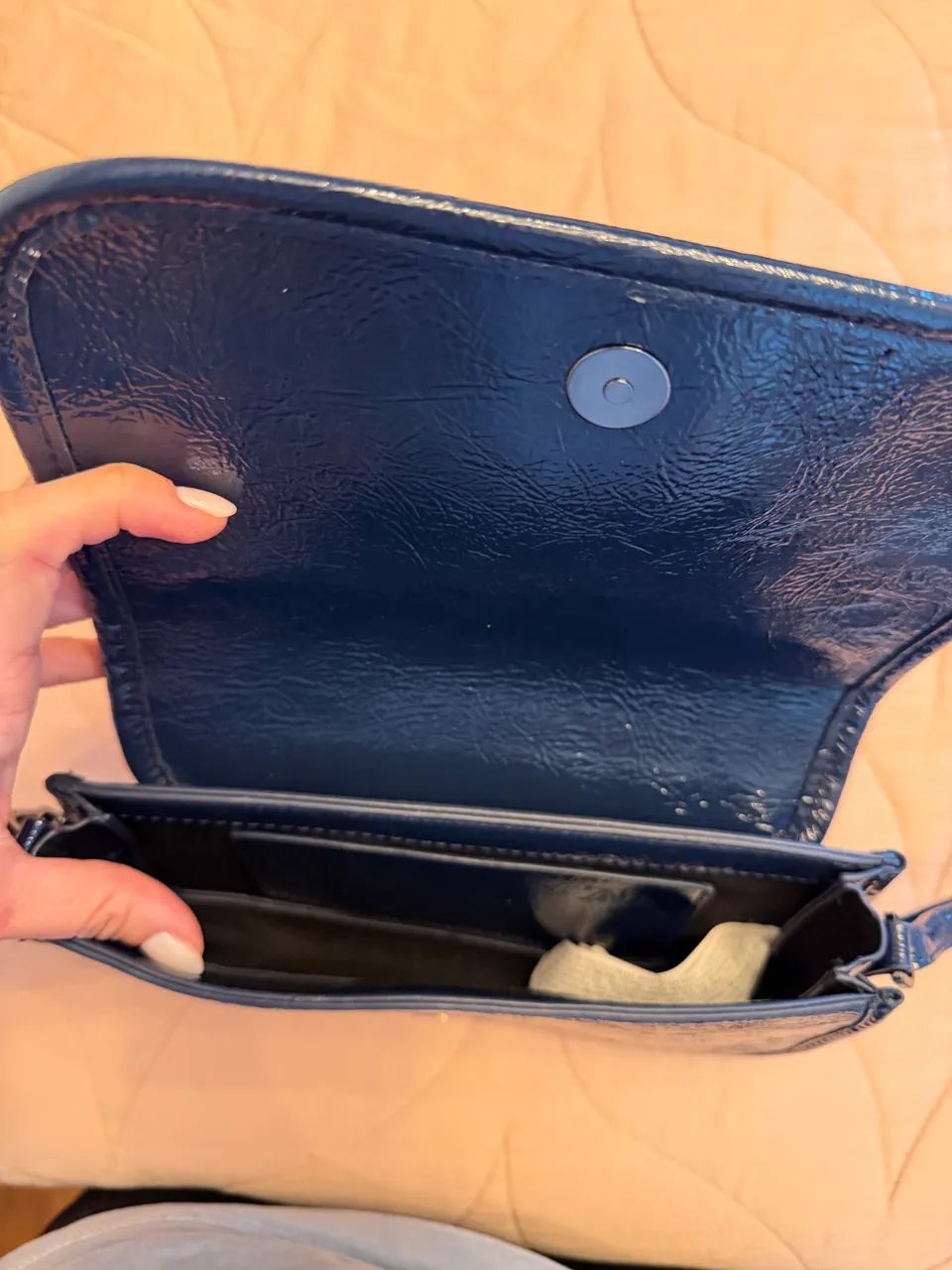 Bolsa Azul Marinho - Zara - Foto 5