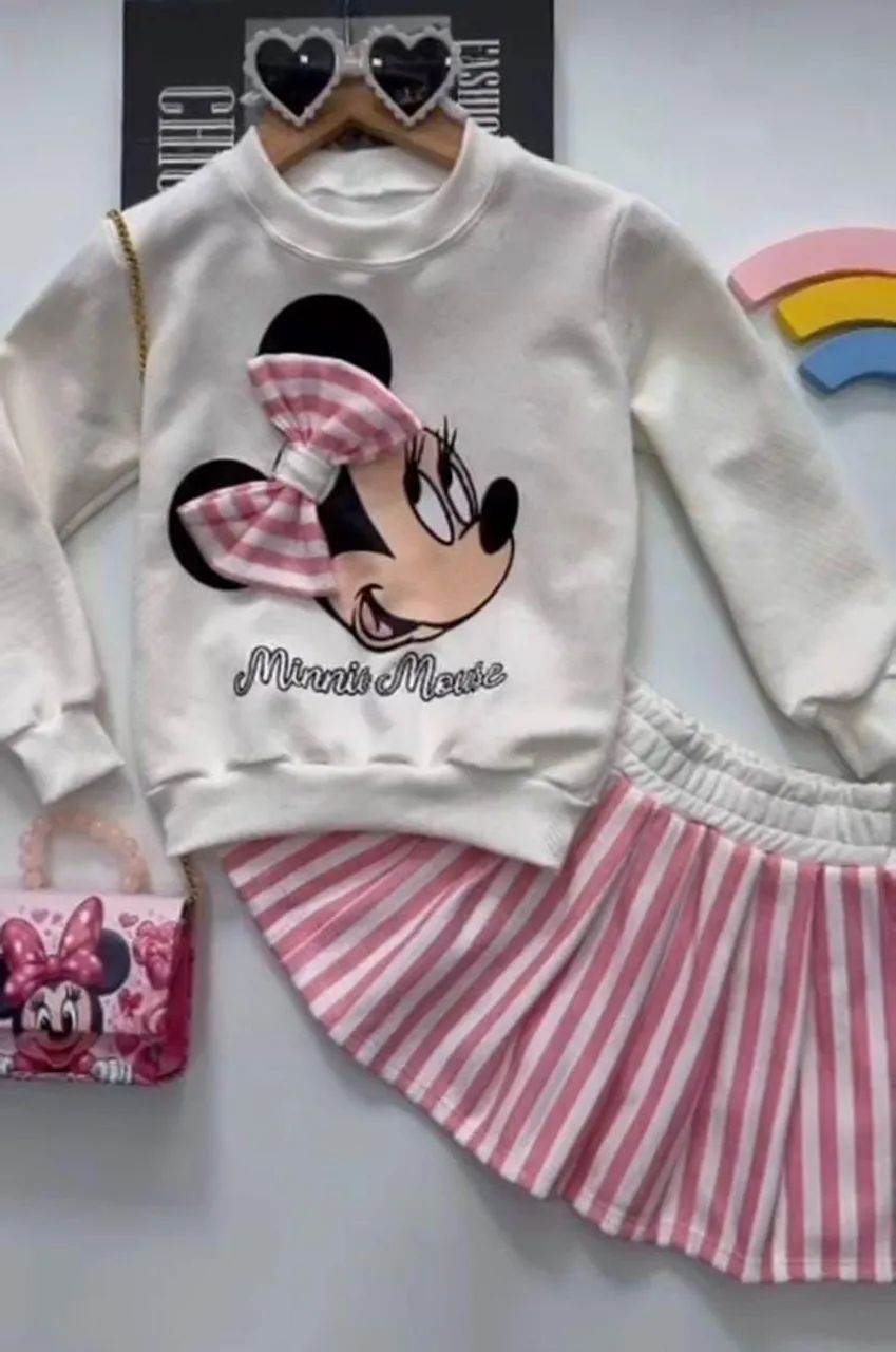 Conjunto de Moletom Minnie Infantil  - Foto 2