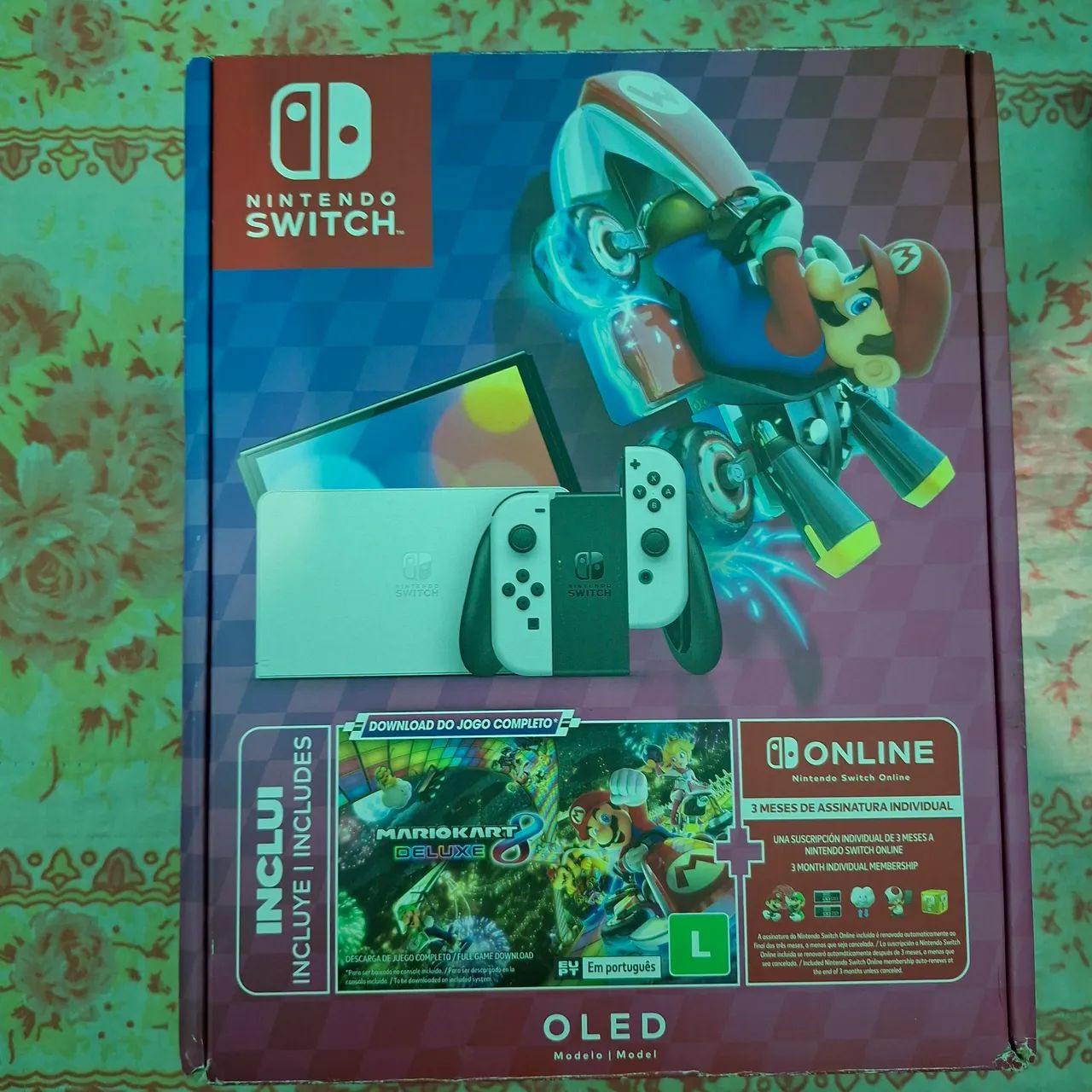 Nintendo Switch Oled Branco Mario Kart  - Foto 3