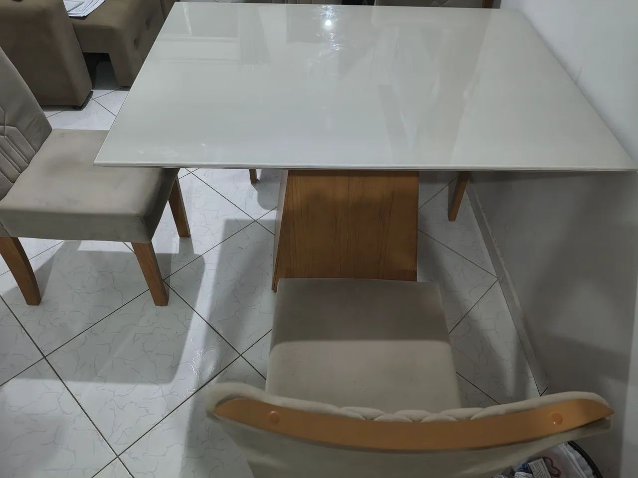 Vendo Mesa com Tampo de Vidro - Foto 5