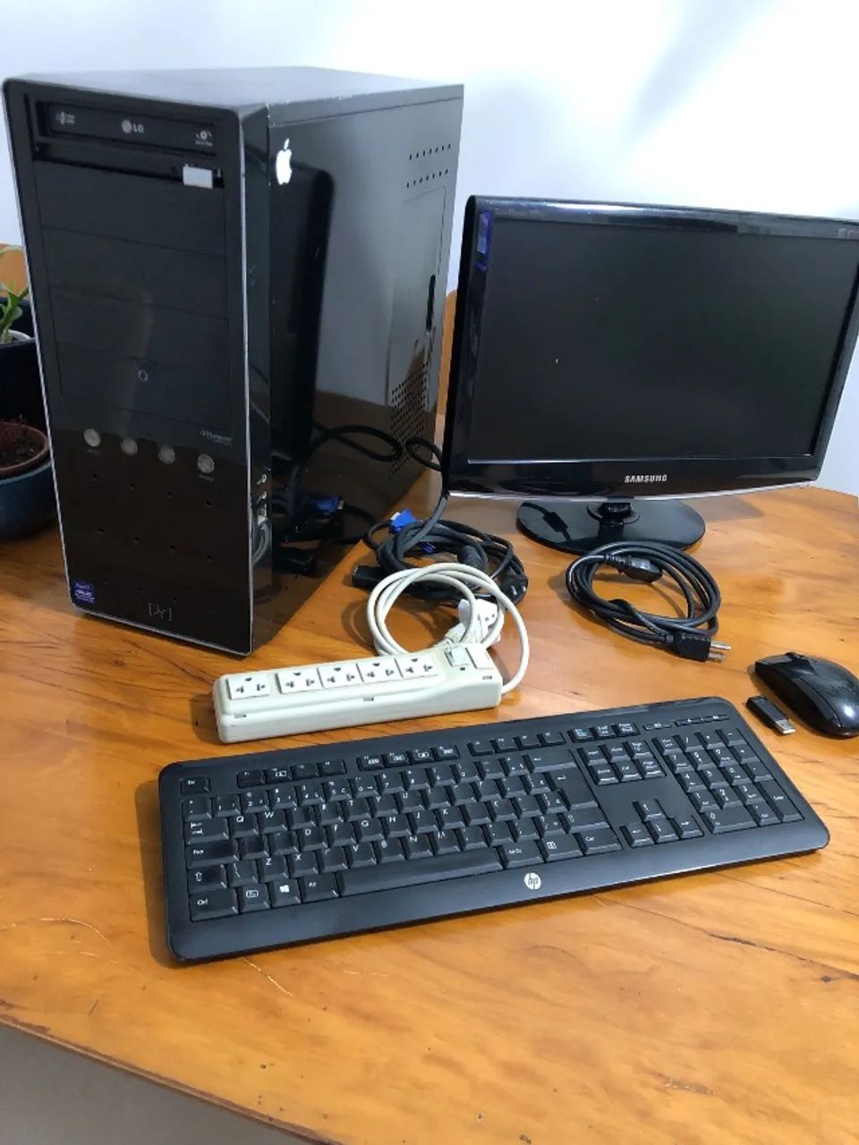 Computador PC + Monitor + Teclado e Mouse USB