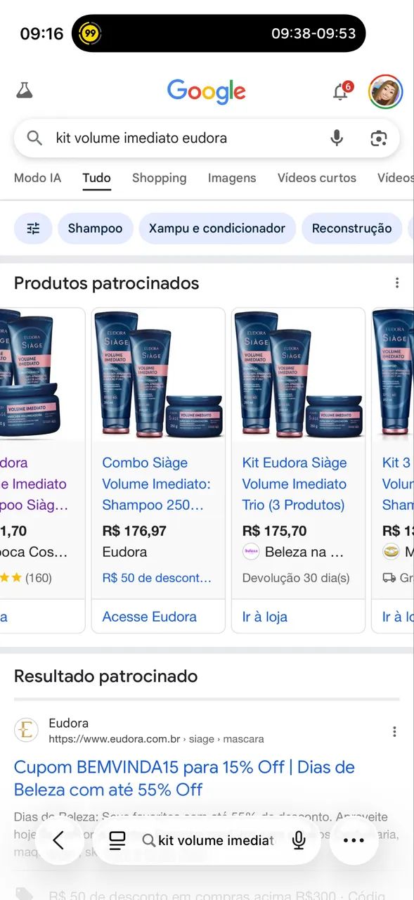 Kit Eudora Siàge - Volume Imediato - Foto 2