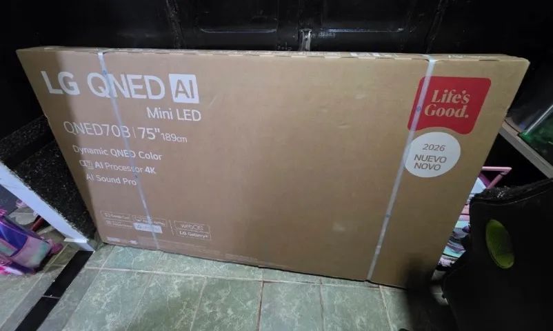 TV LG QNED 75 POLEGADAS NA CAIXA 
