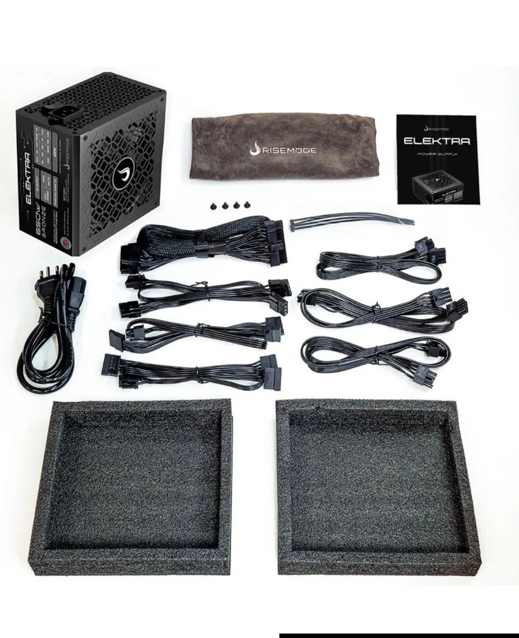 FONTE 650W 80 PLUS BRONZE RISE MODE ELÉKTRA - NOVA LACRADA  - Foto 3