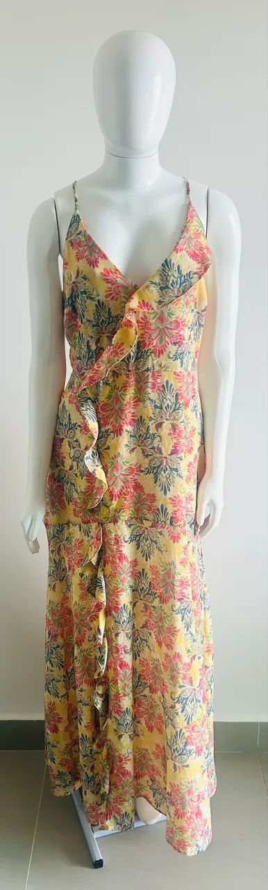 Vestido longo estampado tamanho G - Foto 3