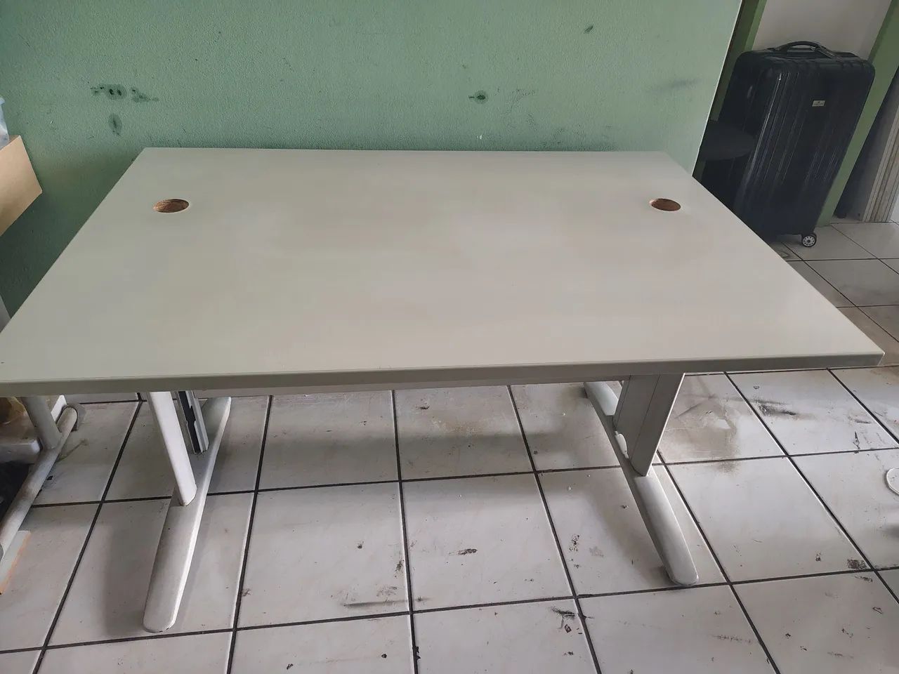 Mesa escritório MDF duplo 