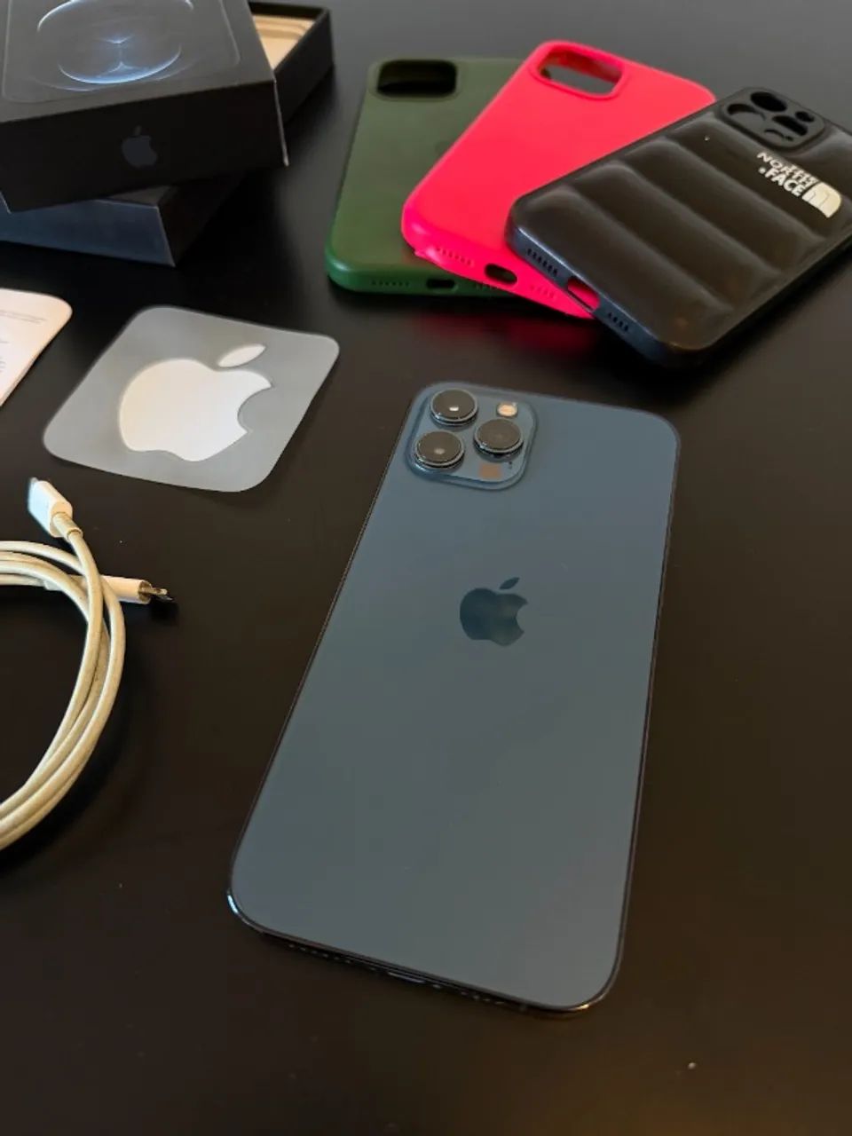 iPhone 12 Pro Max 128GB Cor: Azul Pacífico - Foto 4