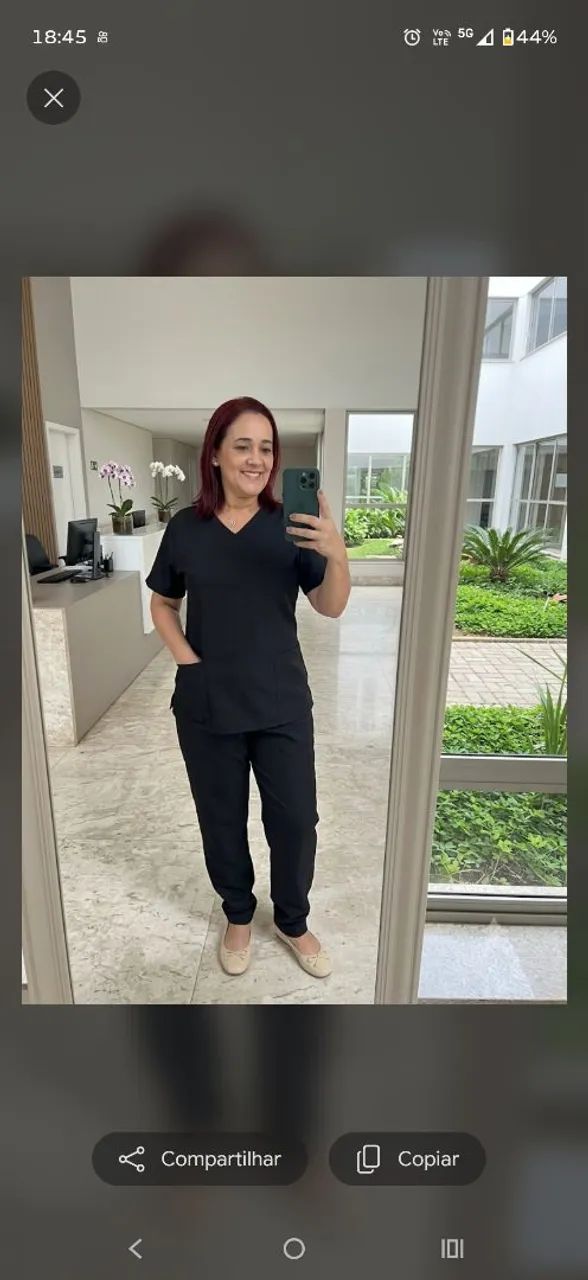Pijama hospitalar em gabardine - Foto 5