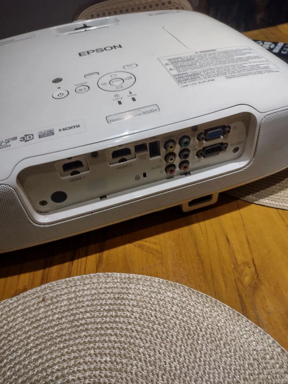 Projetor Epson 3020 Full hd (com defeito) - Foto 5