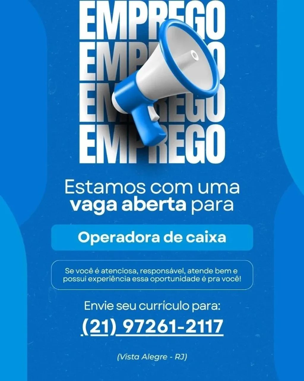 Operadora de caixa e vendas 