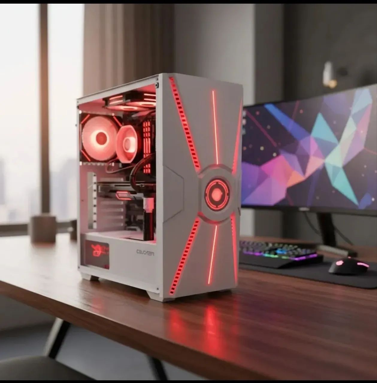 Pc Gamer Usado I7 Rx 580 com 3 Ventoinhas Usb Wifi Ssd 1 Tera