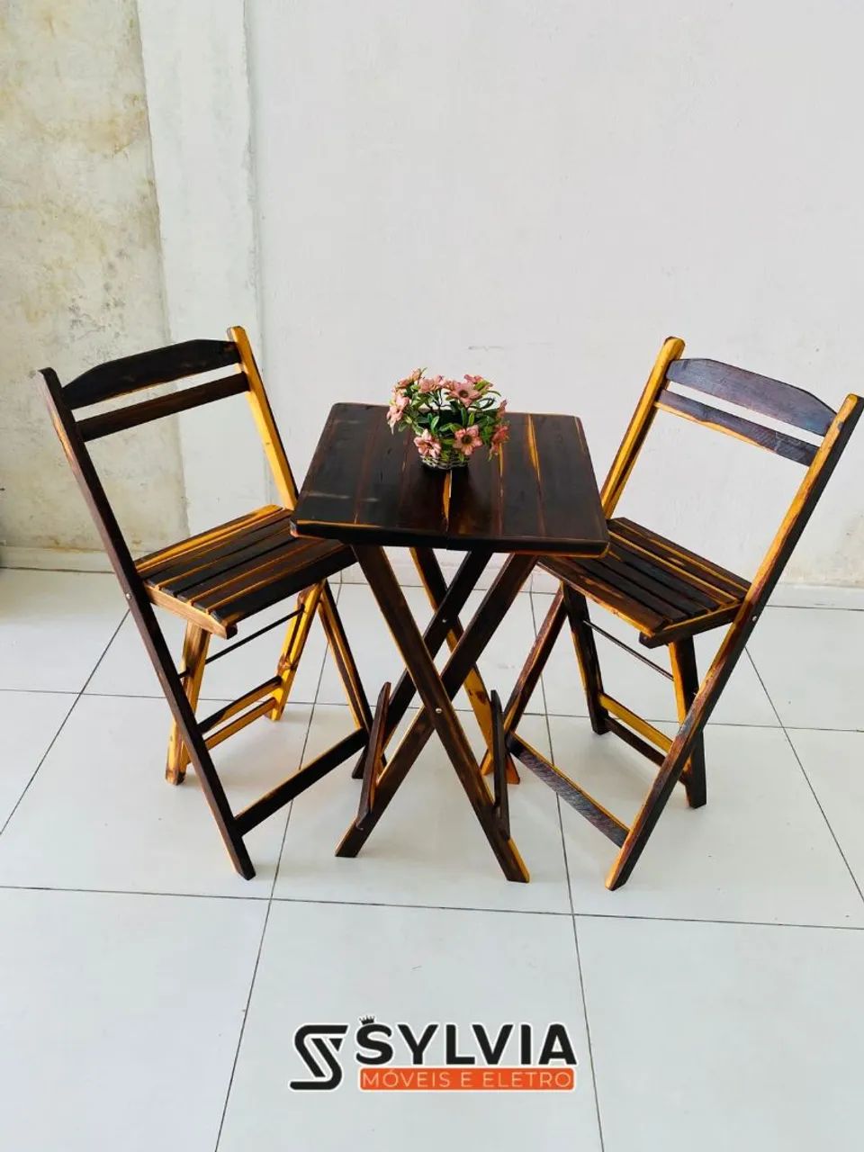 Conjunto de bistrô dobrável invernizada  - Foto 4