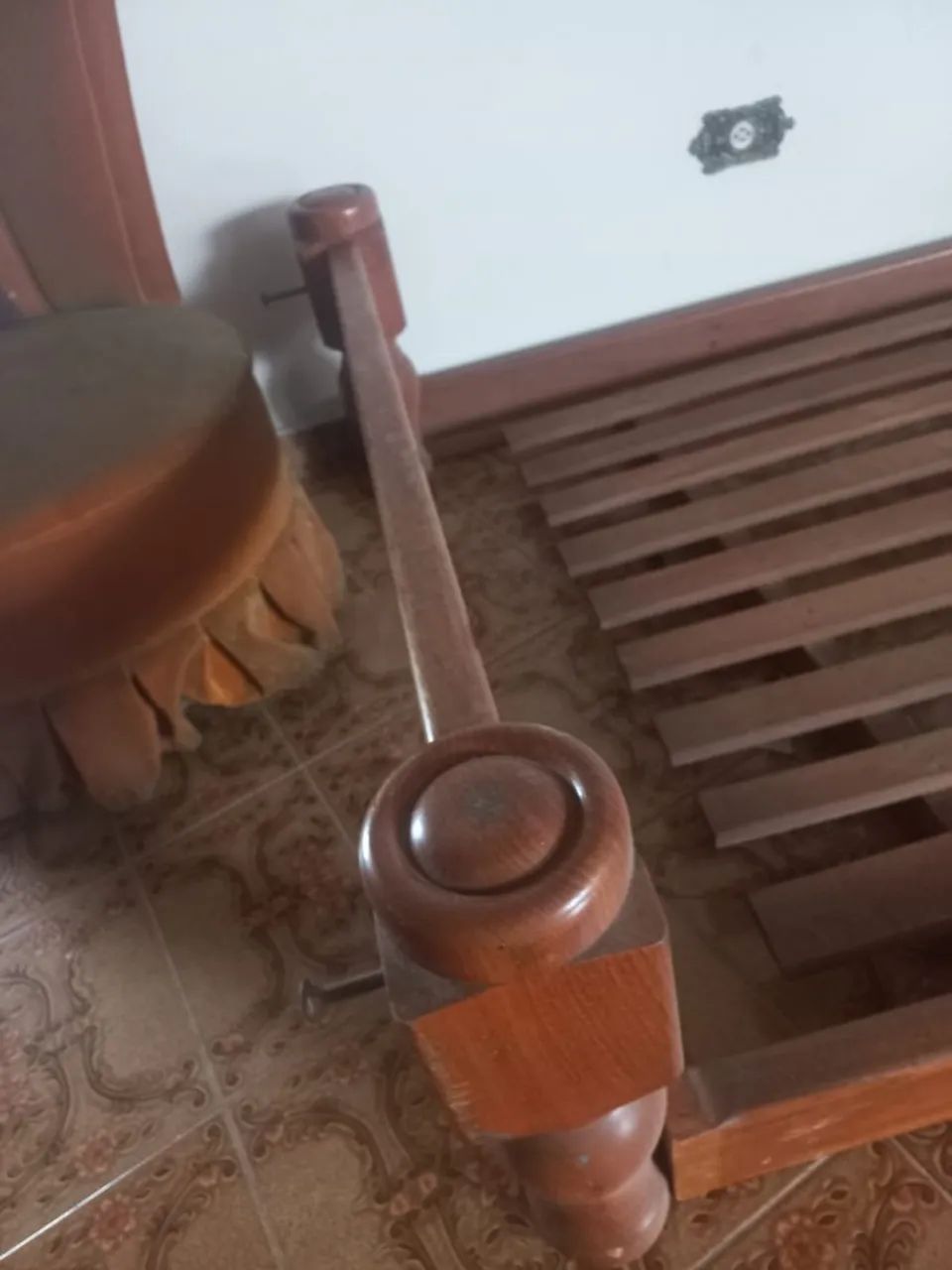 Cama De Madeira Antiga Viúvo Em Ótimo Estado / -- Act - Foto 4