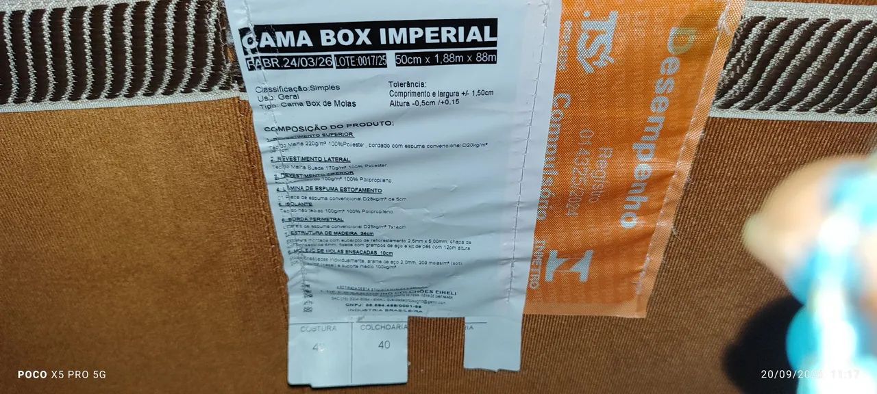 Cama box de molas , solteiro  - Foto 4