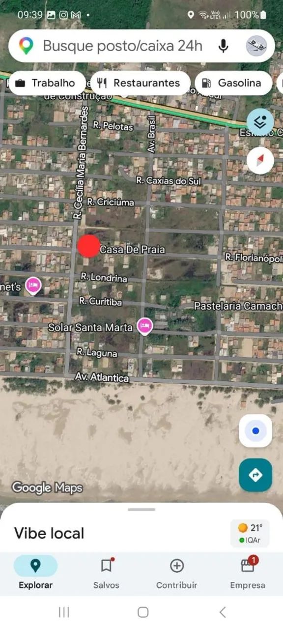Terreno a 300 metros da praia, Balneário Camacho. JAGUARUNA, PROXIMO FAROL DE SANTA MARTA. - Foto 2