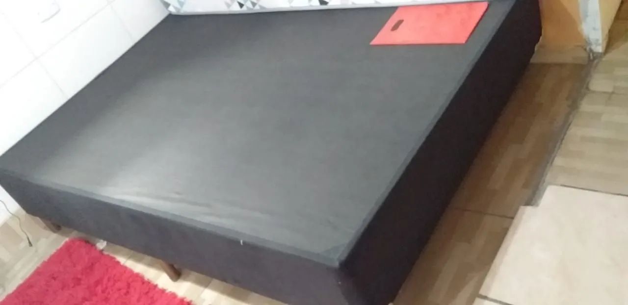 Cama casal base box + colchão  - Foto 2