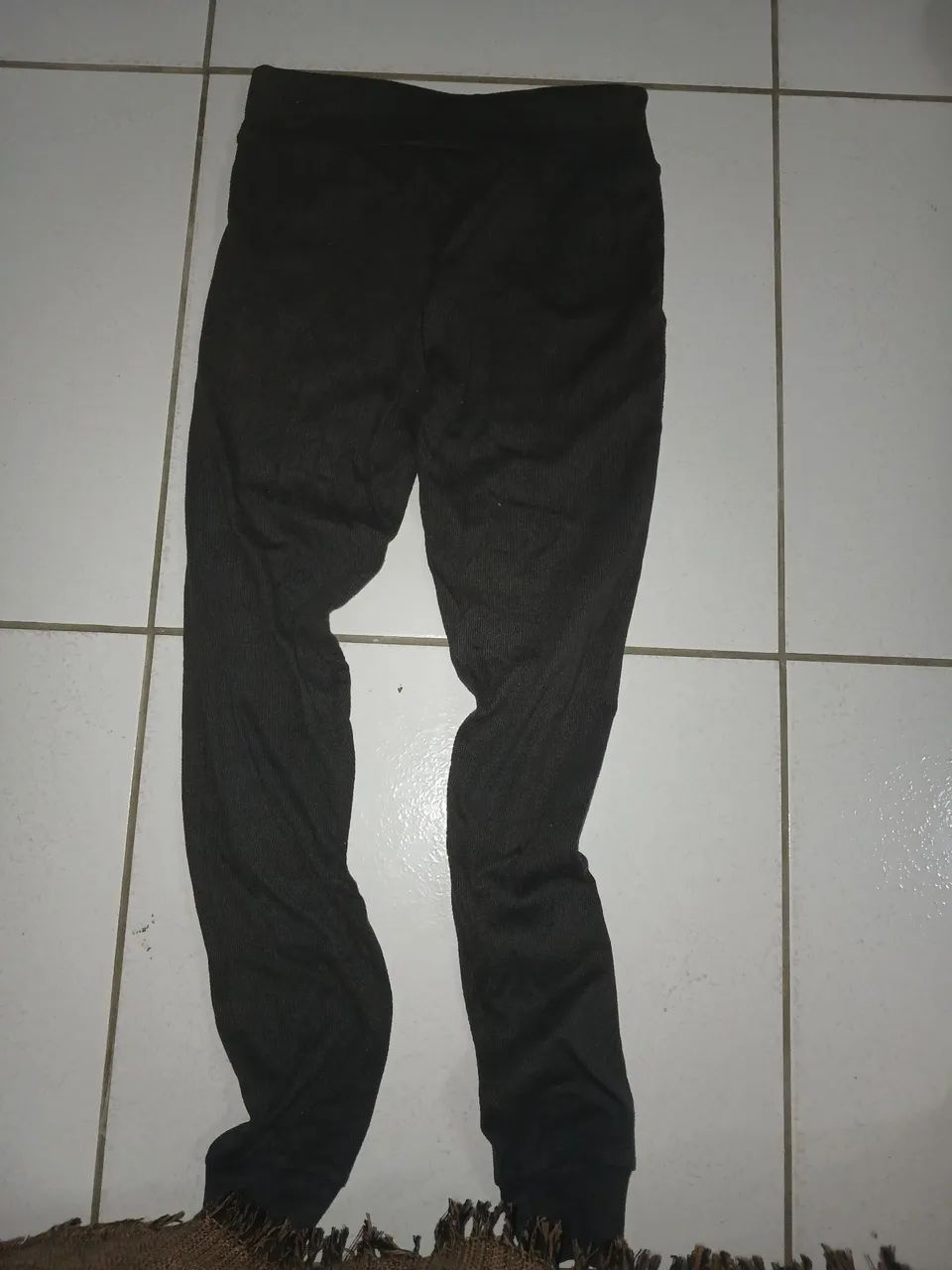 Calça feminina preta de Algodão  - Foto 2