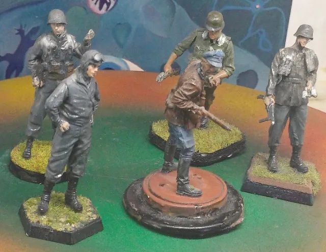 FIGURAS MILITARES ESCALA MONTADAS E PINTADAS. - Foto 3