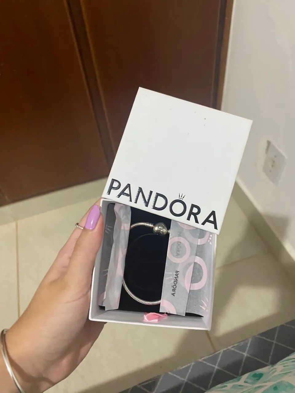Pulseira Pandora + Berloque Ouro - Foto 5