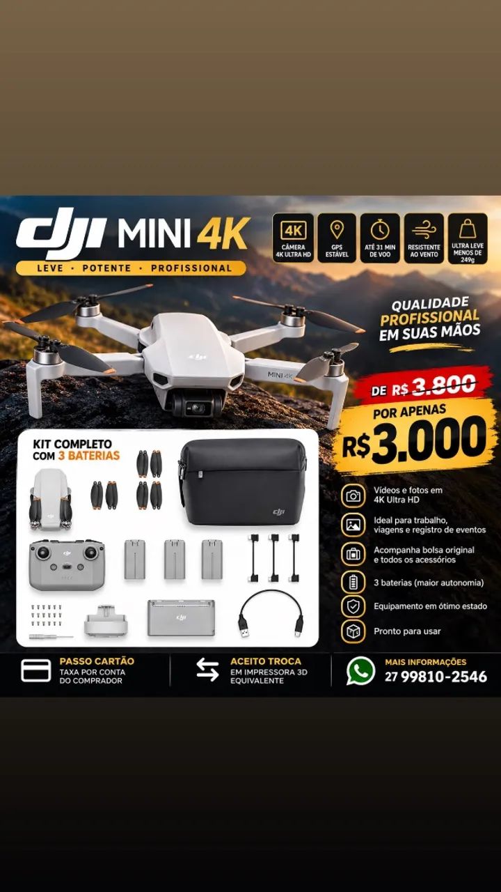 Drone DJi Mini 4k