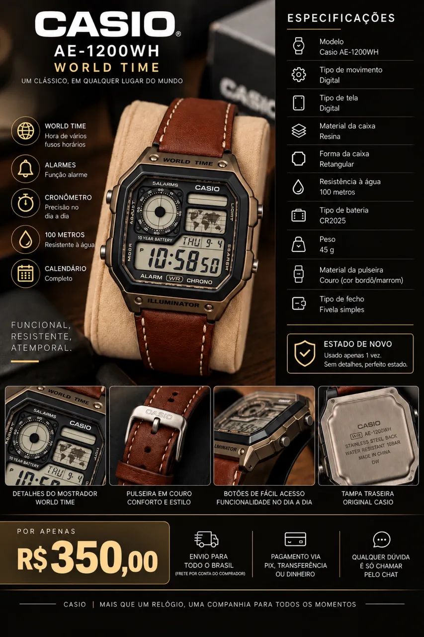 Casio Royale AE1200WH