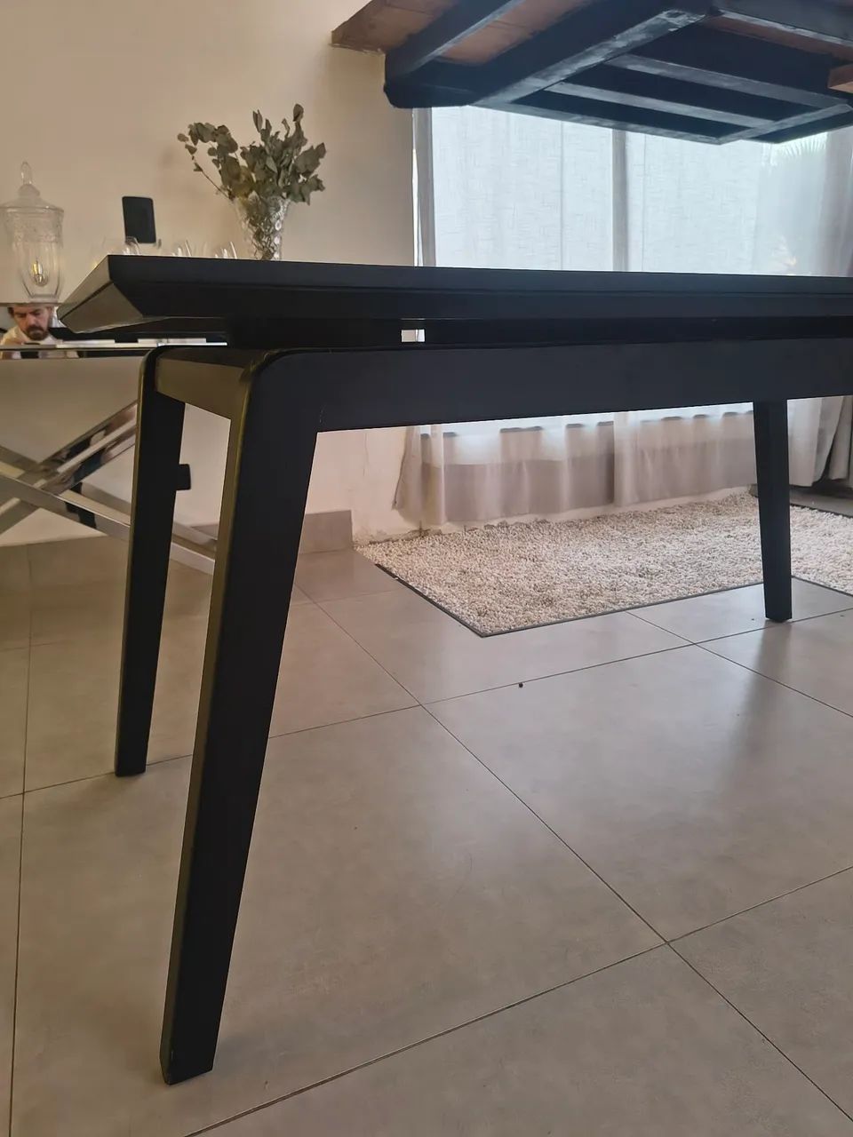Mesa de jantar em madeira 160 x 90