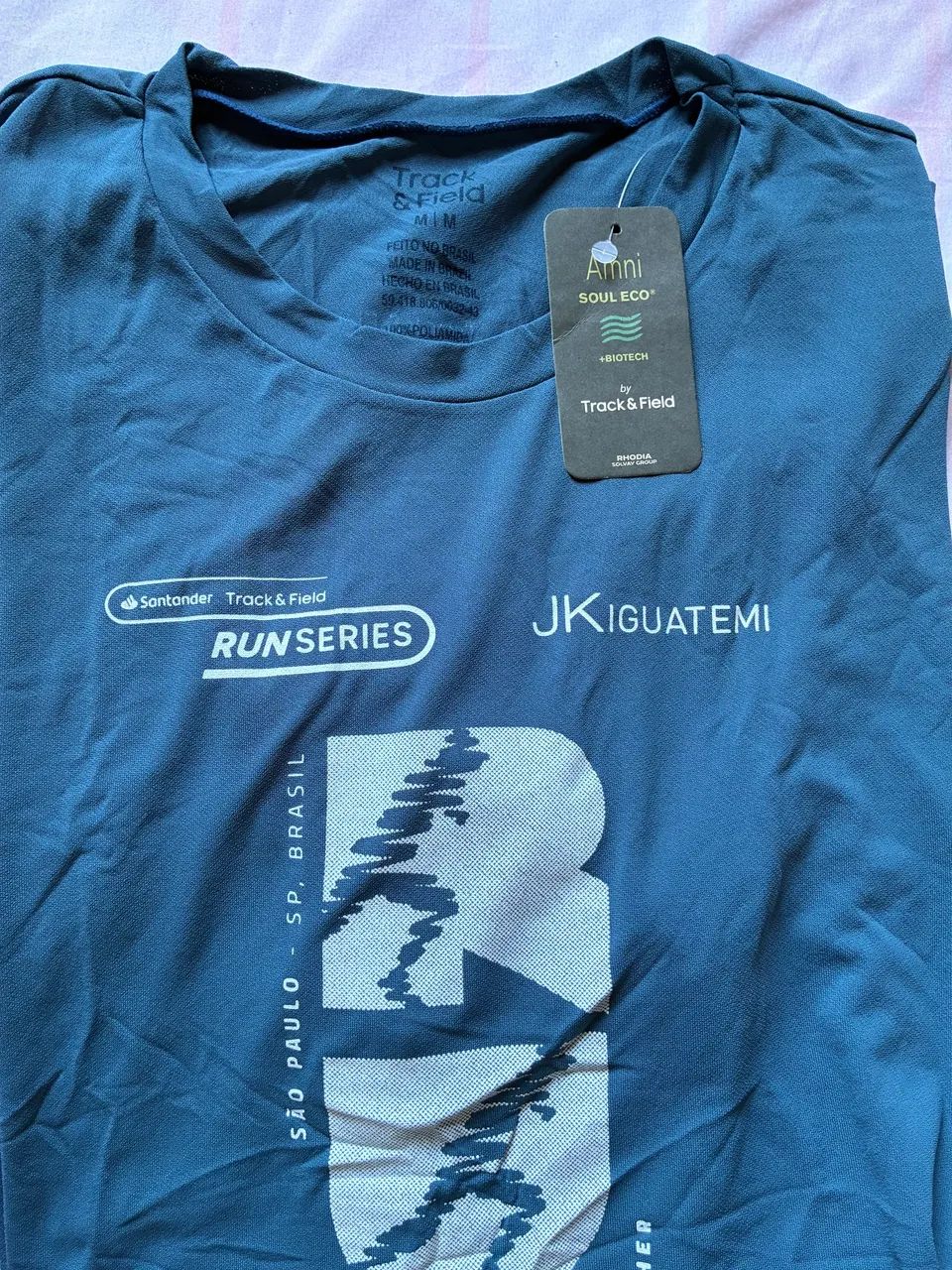 Camiseta track field azul nova m - Foto 2