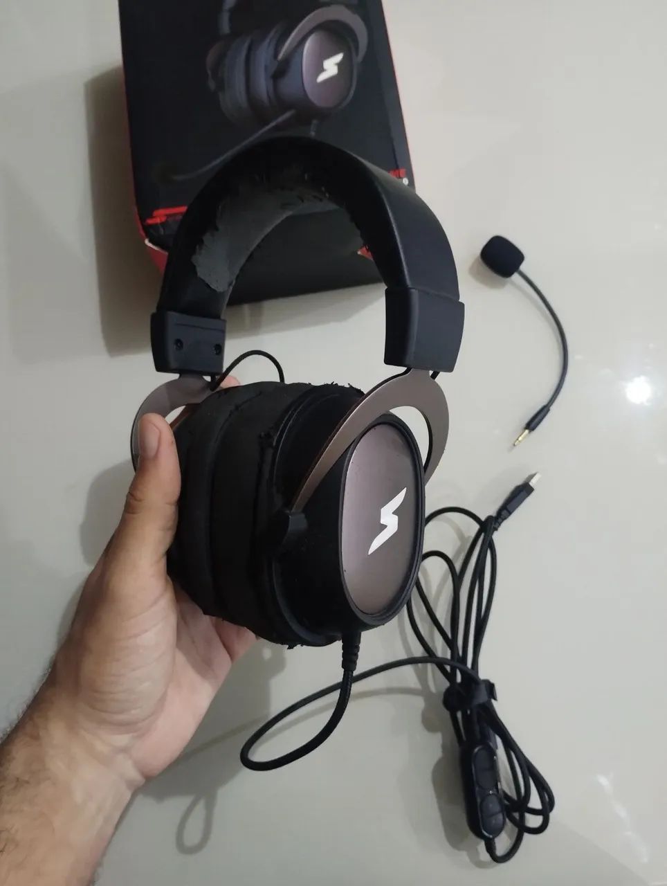 Headset SuperFrame Odin Surround 7.1 (com desgaste) - Foto 2