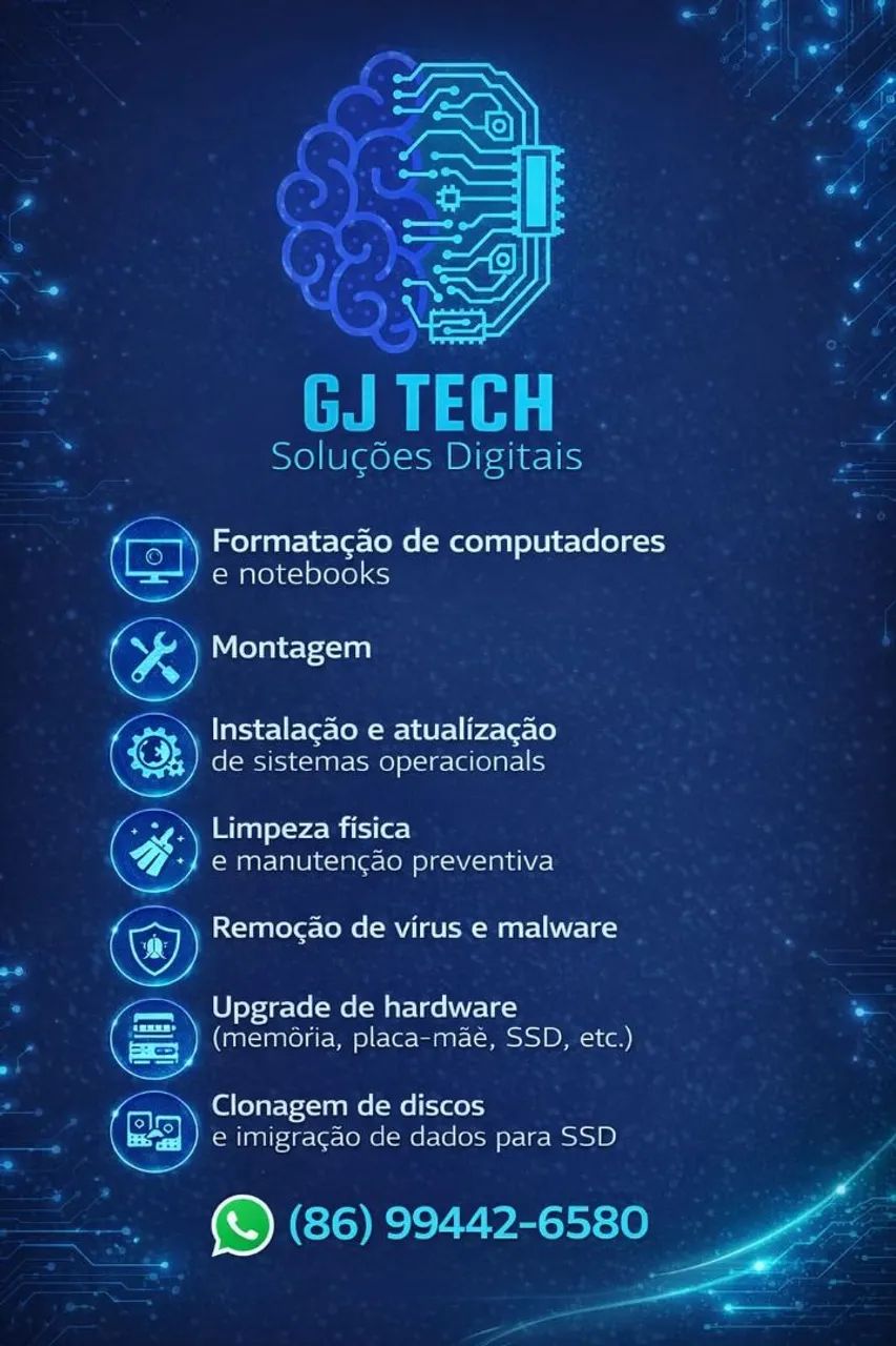 Técnico de informática | Instalação de SSD | Formatação | Limpeza de PC