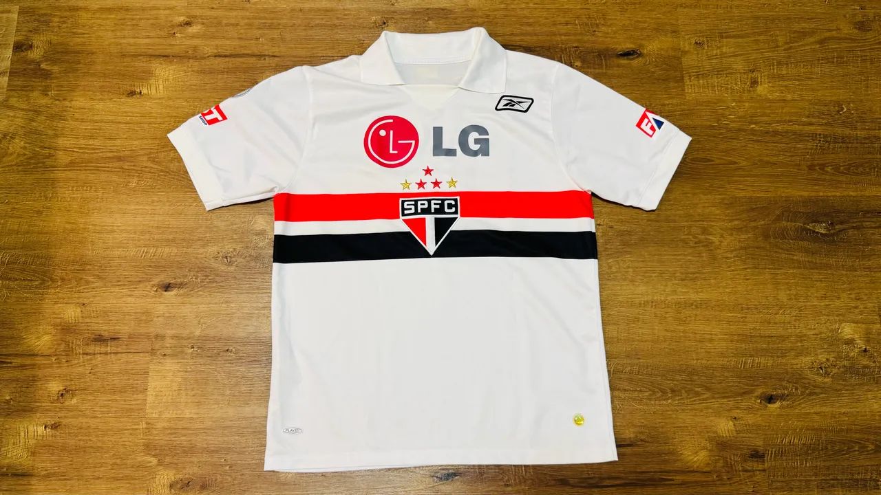 Camisa São Paulo SPFC Reebok 2007 Libertadores  - Foto 2