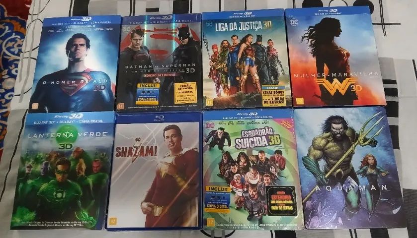 Combo com 8 Blu-rays 3D (NOVOS) Heróis da DC - Foto 2