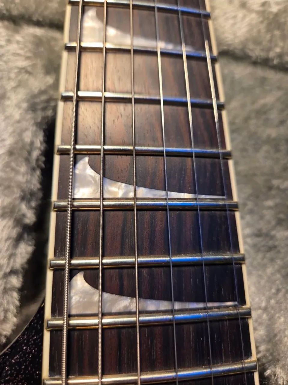 Guitarra ESP LTD Kirk KH-V Black Sparkle NOVA com CASE ESP - Foto 5