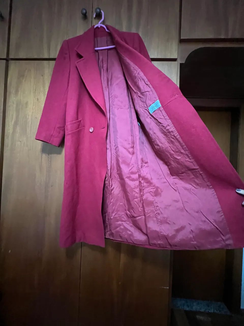 Casacão de pura lã vermelho  - Foto 3
